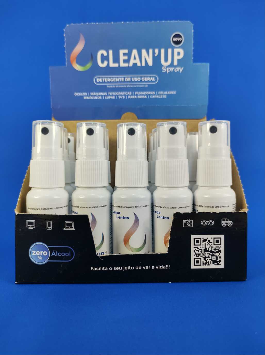 Caixa Expositora com 15 unds 25ml - Clean'up